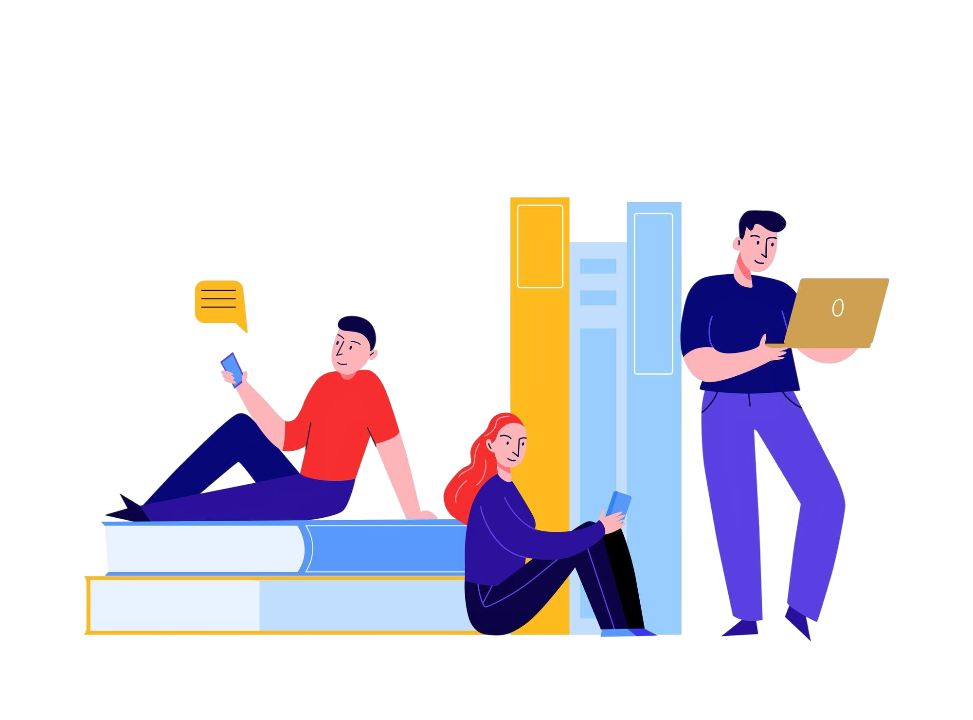 Mahasiswa dengan Laptop